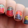colorful sugar spun nails