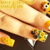 minions despicable me yellow nails