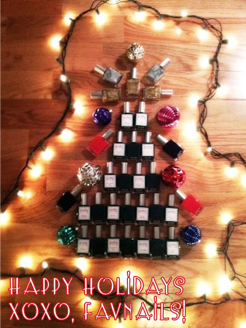 happy holidays favnails 2012