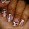 hearts appliques valentines day nails