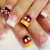 mickey minnie mouse disney french nails