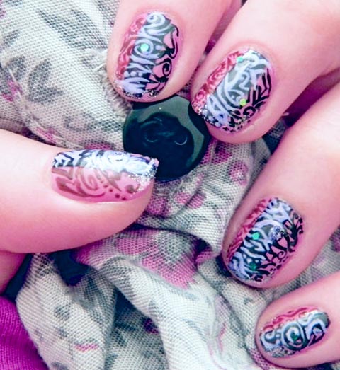 mix print nails