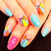 pinwheel pastels candy party nails