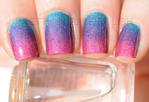 purple gradient nails