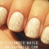 lovely cream jelly subtle stamped nails
