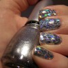 silver sequins disco ball new year's eve nails