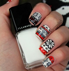 winter sweater nails - Favnails