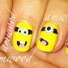 despicable me minions yellow nails